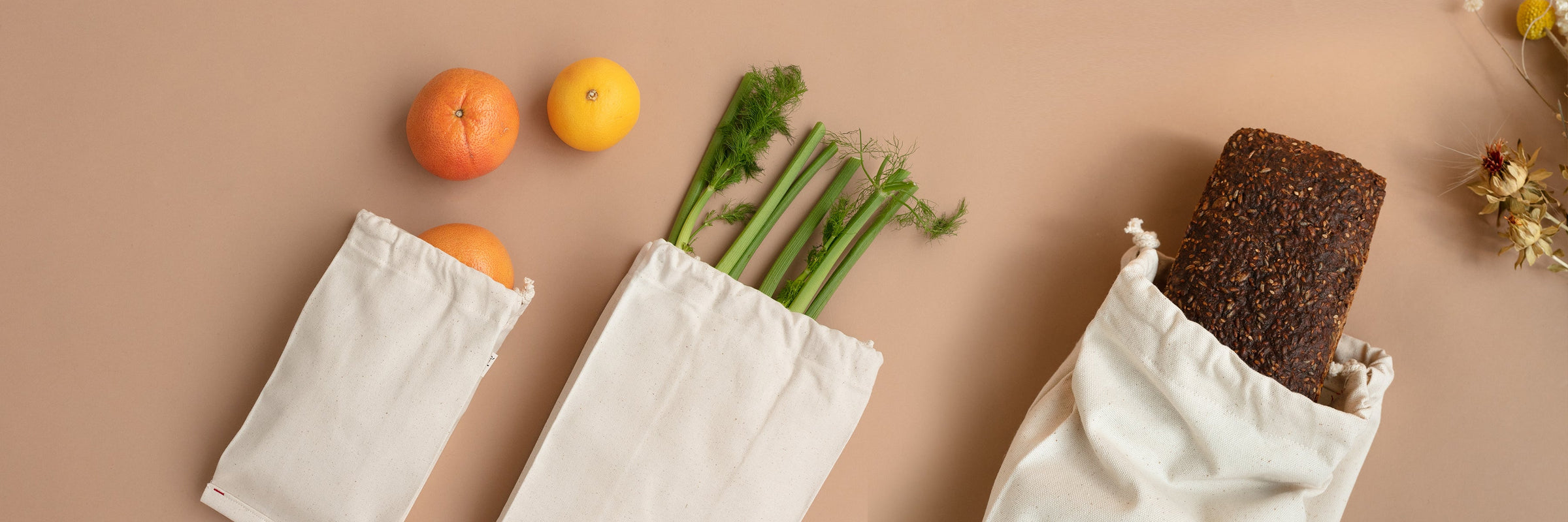 Aplat Reusable Organic Cotton Bread and Produce Bags