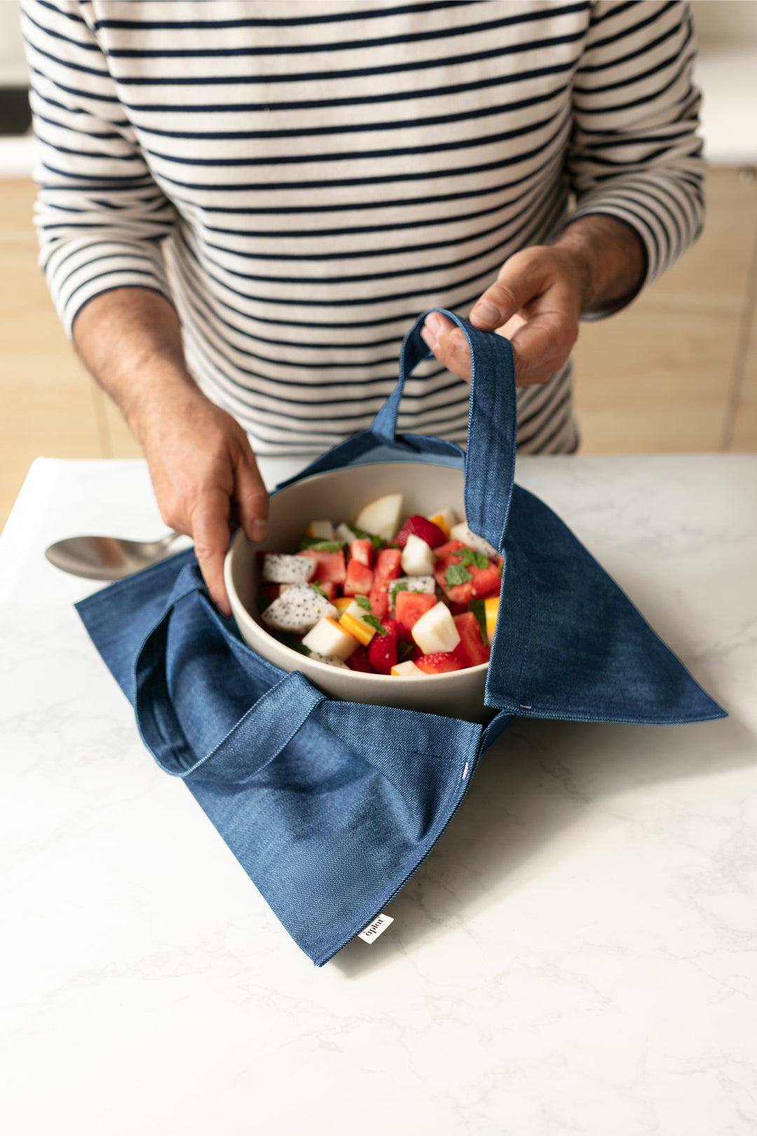 Plat Dish Tote | Denim