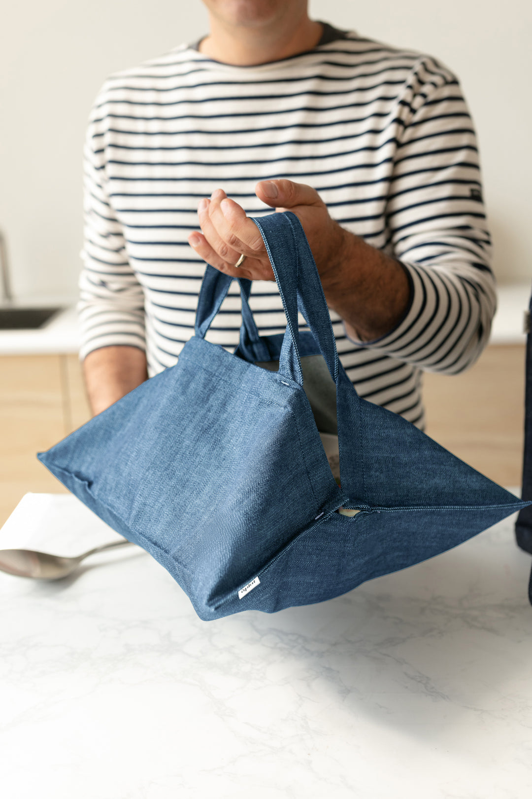 Plat Dish Tote | Denim