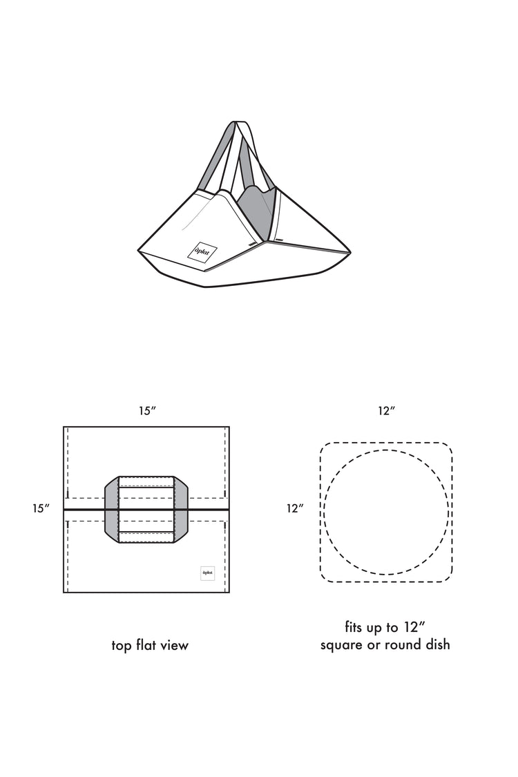 Plat Dish tote dimensions