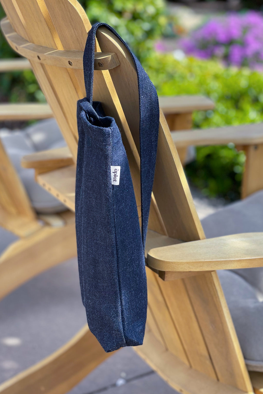 Zero waste denim wine carrier