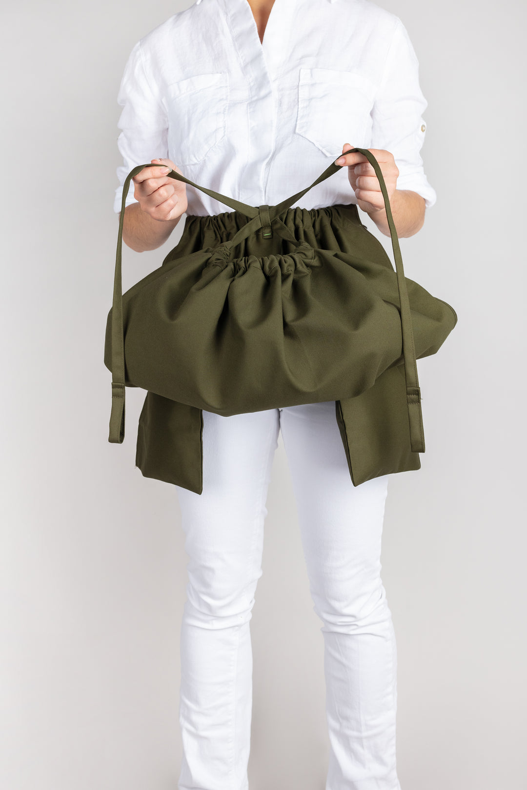 Jardin Gathering Apron | Moss