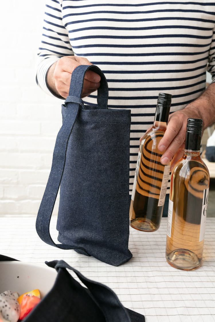 Simply Green Solutions - Reusable Wine Bottle Tote Bags, Wine Bags for Wine  Bottles Gifts, Wine Bags with Handles, Wine Bottle Carrier, Wine Bags for